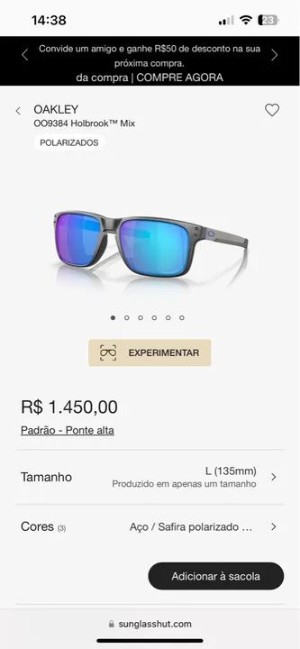 Óculos de sol Oakley Holbrook Mix Polarizado 