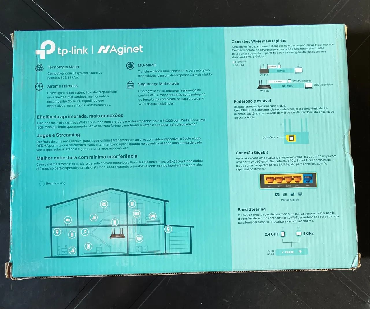 Roteador Wi-Fi 6 TP-Link Archer EX220 - Expanda sua rede com mais velocidade! - Foto 4