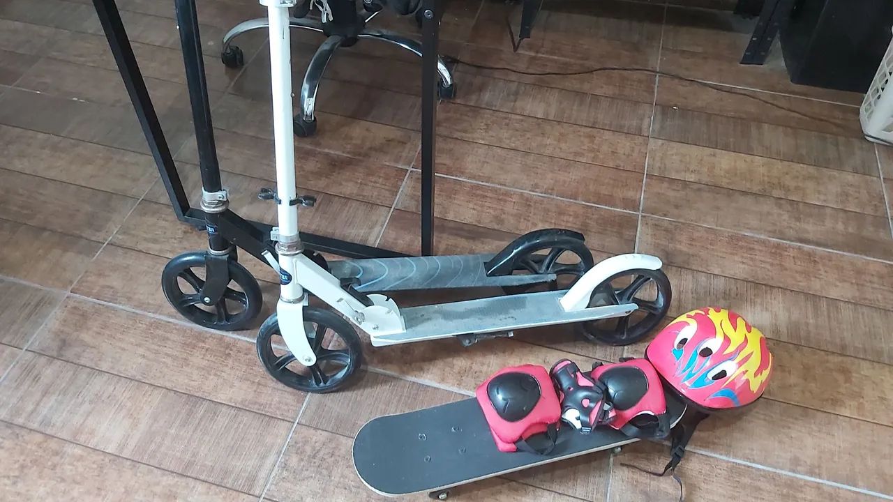 Patinete e skate para crianças