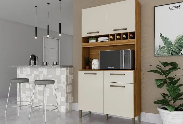 Armário 100% MDF c/ 4 Portas Pinot