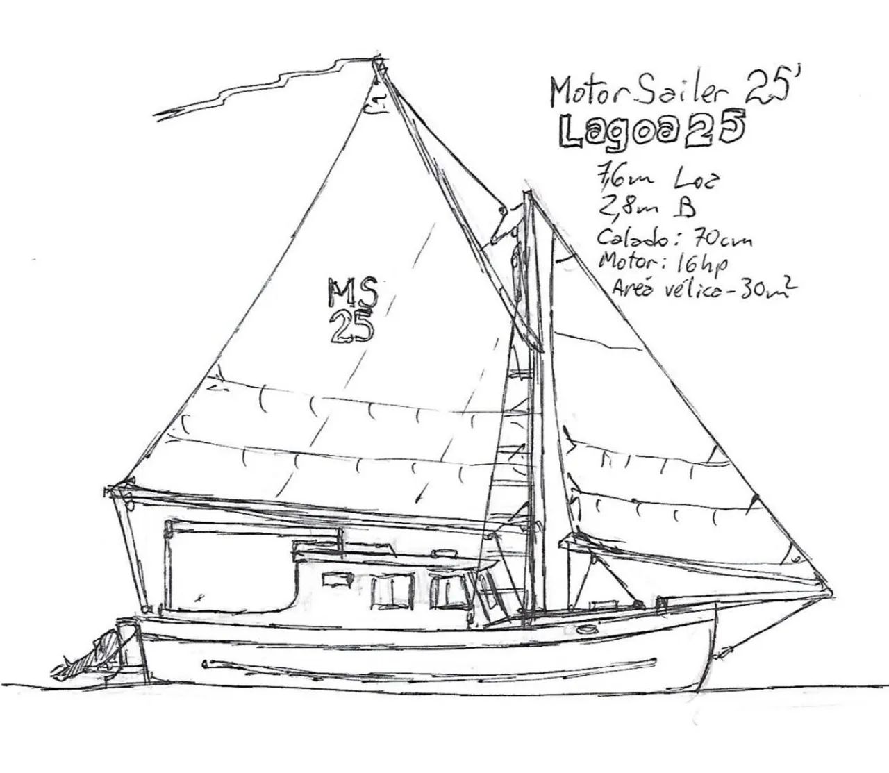 Veleiro em construção. Ótimo preço.