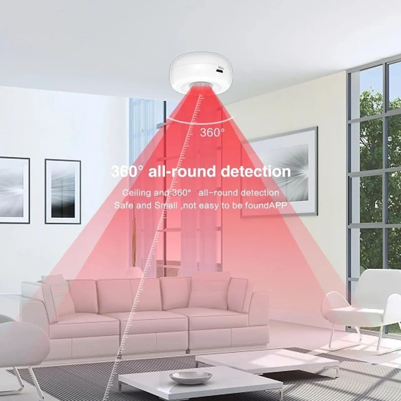 Sensor de presença Wifi Tuya, Compatível com Alexa, Segurança Residencial  - Foto 3
