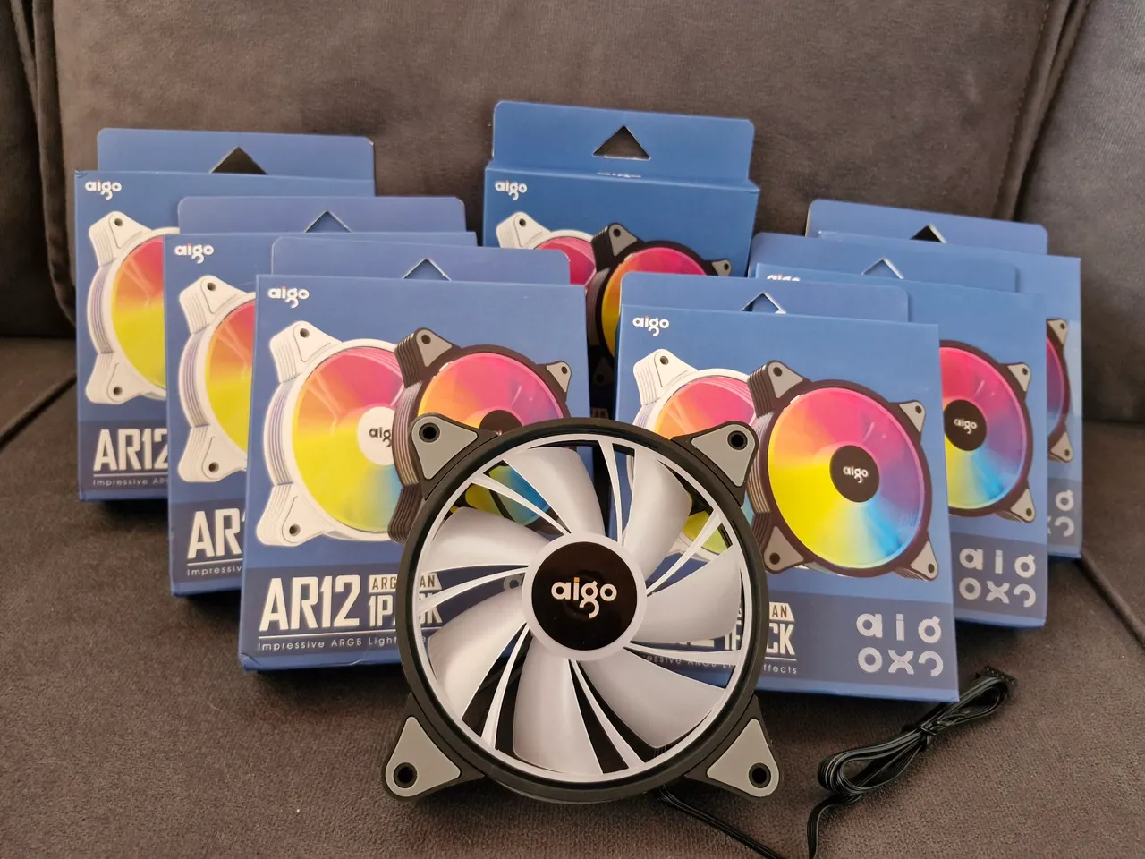Kit Cooler para PC Aigo AR12 RGB