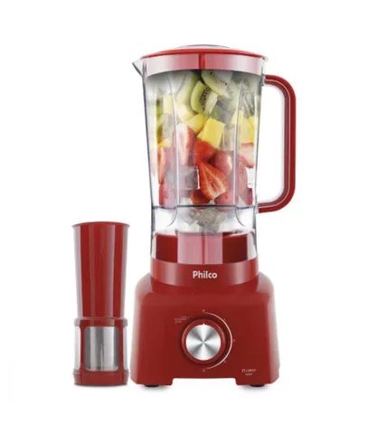 Liquidificador Philco PLQ800V 4 Velocidades 900w - 220v - Vermelho  - Foto 3