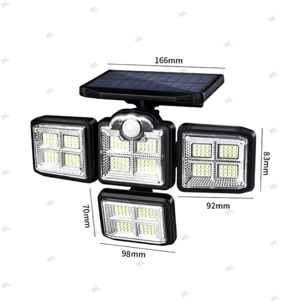 Luminária Solar Led, Giratória e Dobrável com Controle! - Foto 2