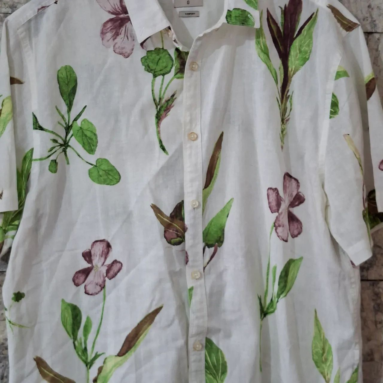 Camisa Linho Estampada Marfinno Renner - Foto 2