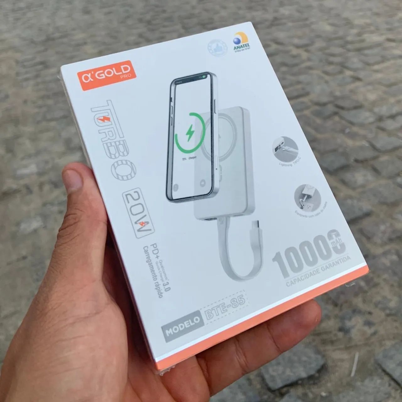 Carregador Portátil A'Gold Turbo 10000 mAh
