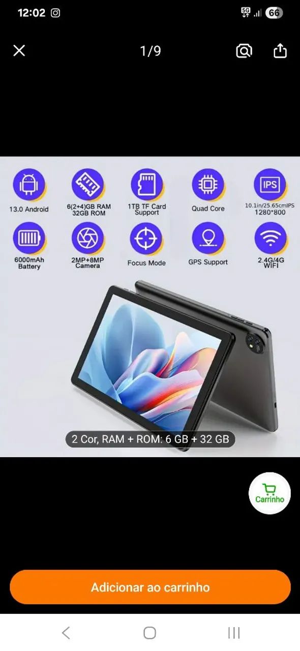 Tablet  10.1 polegadas 6gb de ram novo entrego  no Recife 64166966828801122