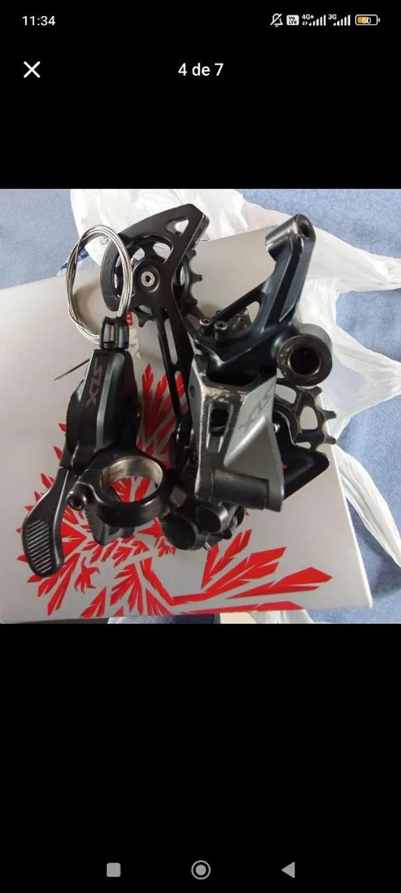 Câmbio e passador SLX 12v bike 