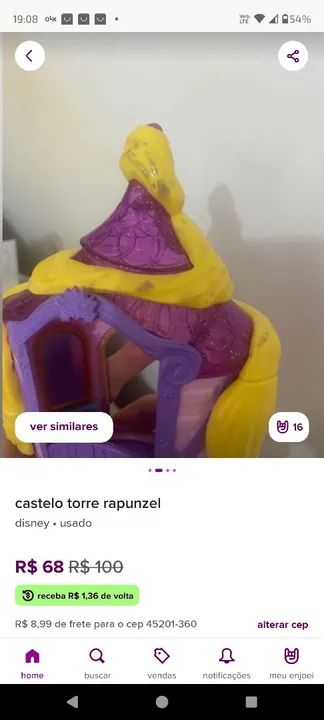 Castelo Torre Rapunzel Disney - Foto 2