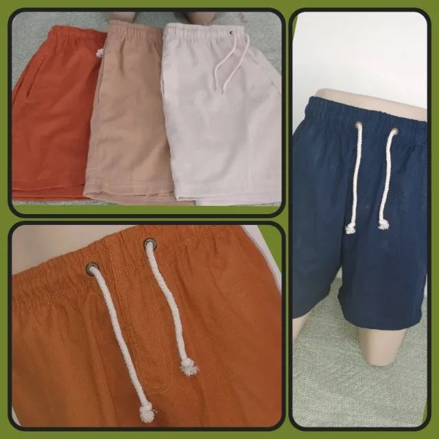 Short linho masculino - Foto 4