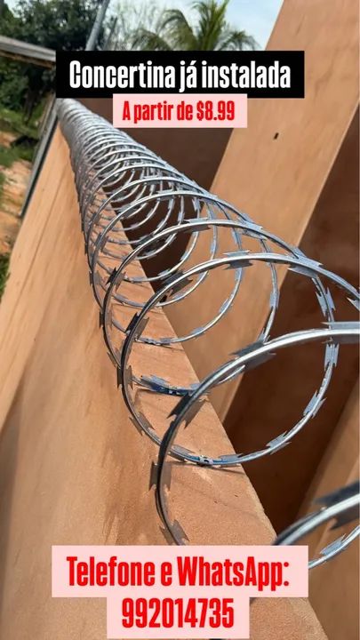 Concertina já instalada - Segurança para sua casa! - Foto 2