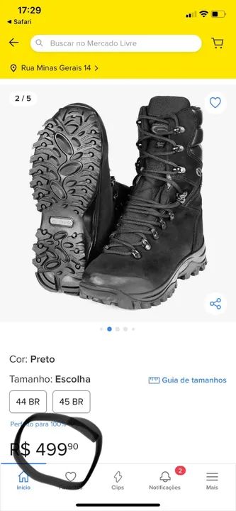 Bota Coturno Guartelá Nr 42 Montana 2 Dry Impermeável   - Foto 6