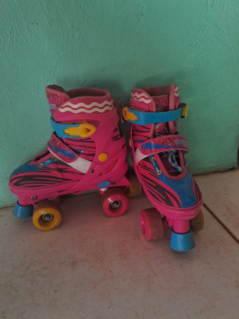 Patins Rosa Infantil