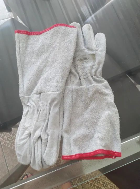 Luva de raspa petroleira Punho 20 cm, Luveq CA 26749 = 52 pares