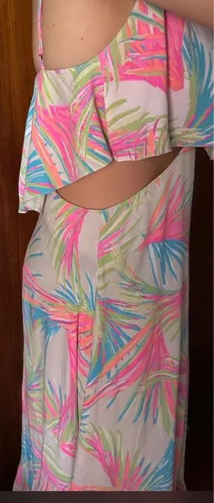 Vestido Farm babado  M - Foto 2