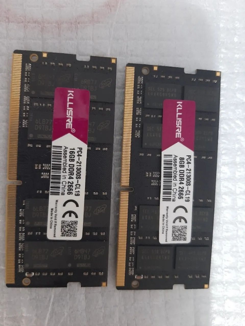 Memoria DDR4 - 16Gb - 2666 original para notebook - 8Gb e 4Gb  - Foto 4