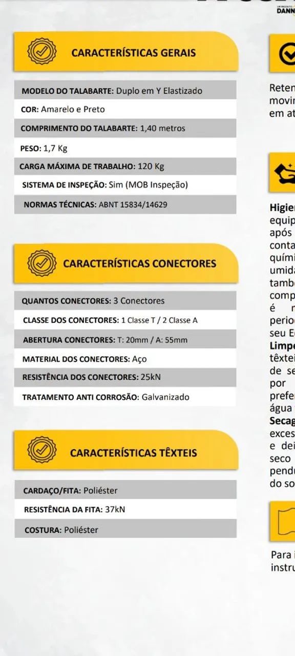Talabarte Duplo de Segurança VICSA - Foto 2