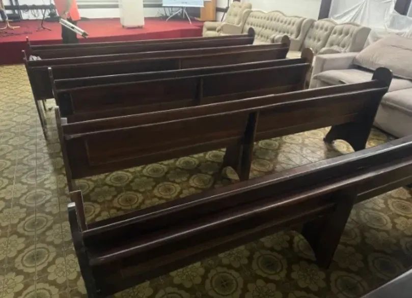 Banco de Igreja de Madeira Maciça 3m - Foto 3
