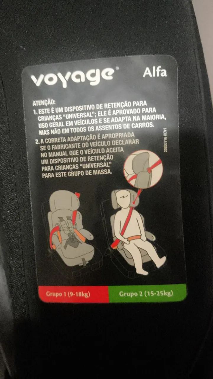 Cadeira para Auto Voyage até 25kg - Foto 2