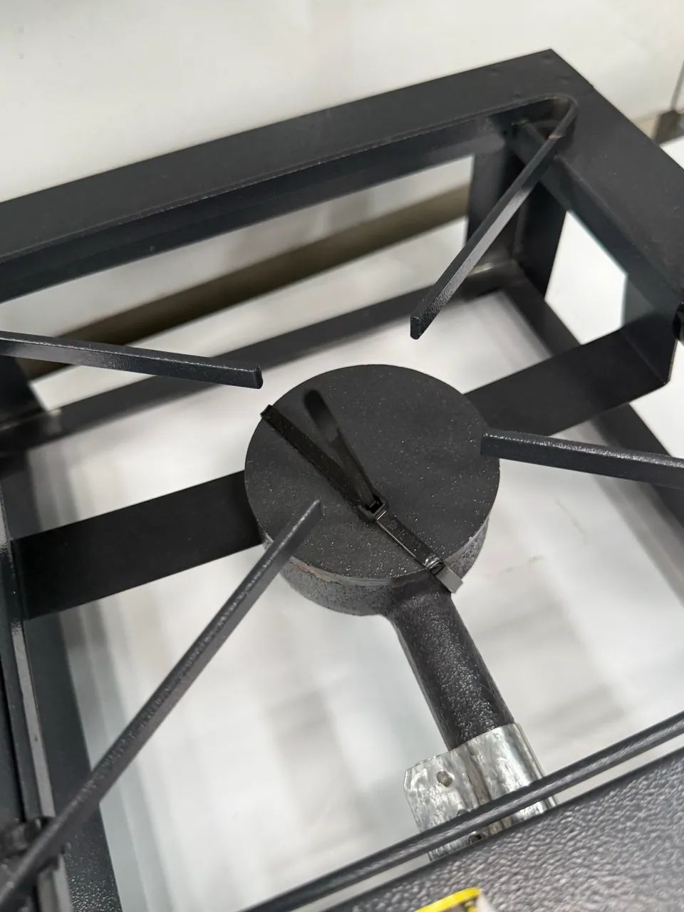 FOGÃO IND DE MESA 1 BOCAS ALTA PRESSÃO 20X20 GRELHA AÇO - MR FOGOES - Foto 4