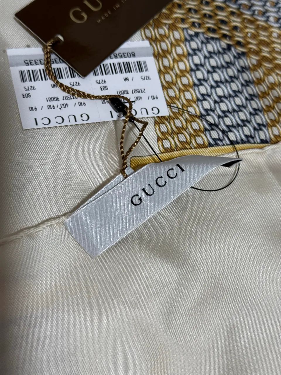 Lenço de seda Gucci novo  - Foto 3