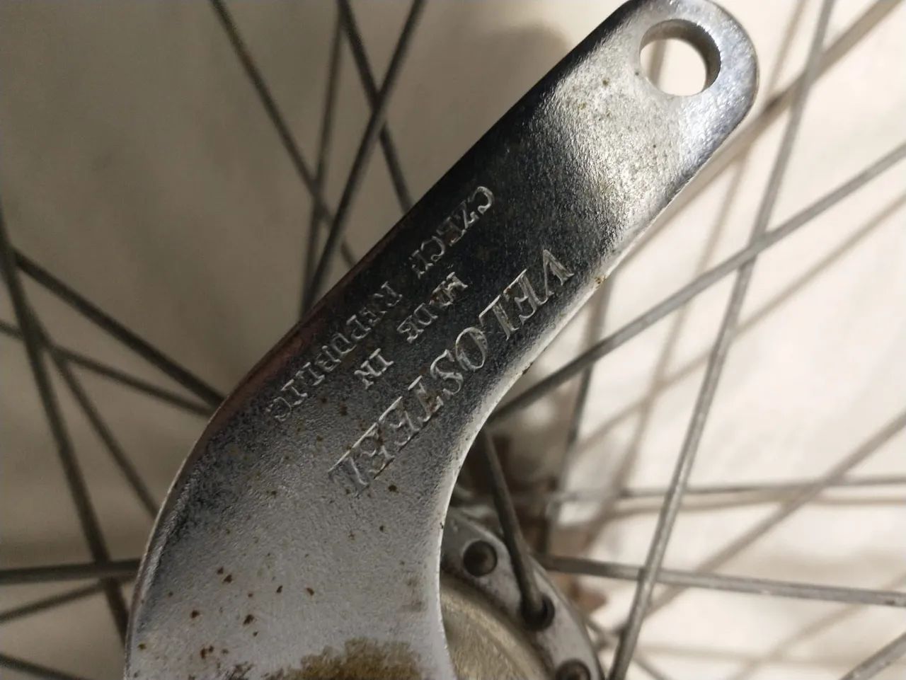 Roda de bicicleta aro 20 Cubo Velosteel República Tcheca. - Foto 5
