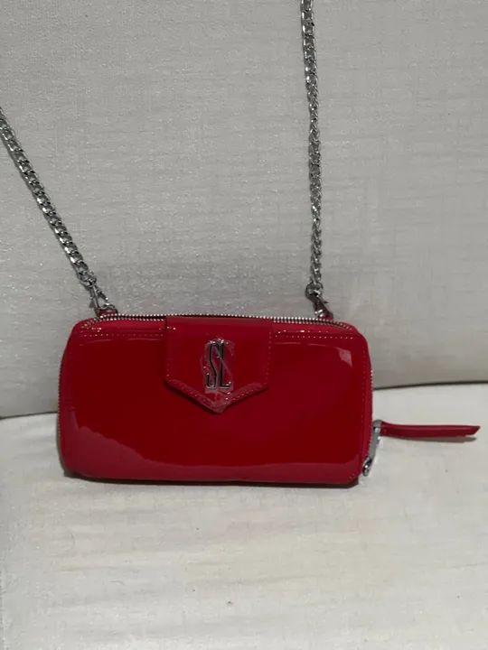 Bolsa de Ombro Vermelha  Verniz Santa Lolla nova  - Foto 4