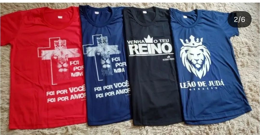 Lote de Camisetas e vestidos, vários tamanhos e cores - Foto 3