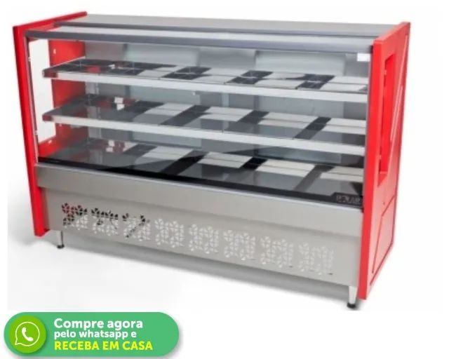 Balcão de Açougue Avícola 1,75M Vermelho Polar