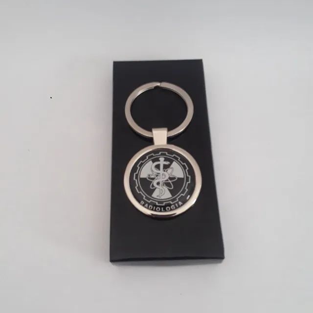 Radiologia - Chaveiro Cromado - Logotipo Resinado - Foto 4