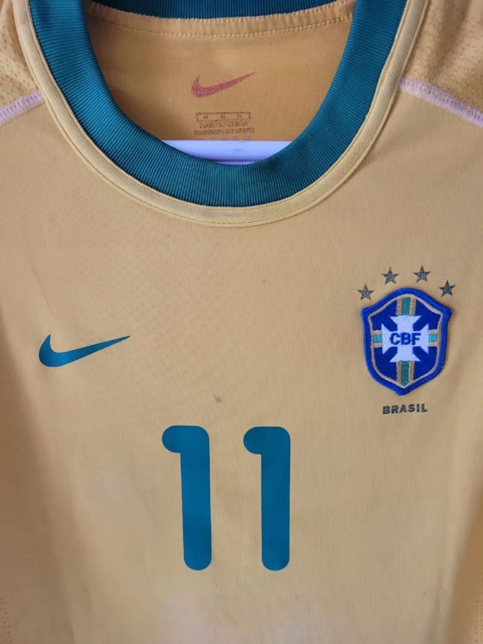 Camisa Brasil 2002 - Nike - Tamanho M - Foto 3