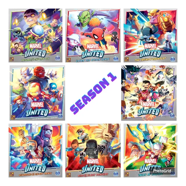 Marvel United (inglês) - Coleção Completa + Brindes