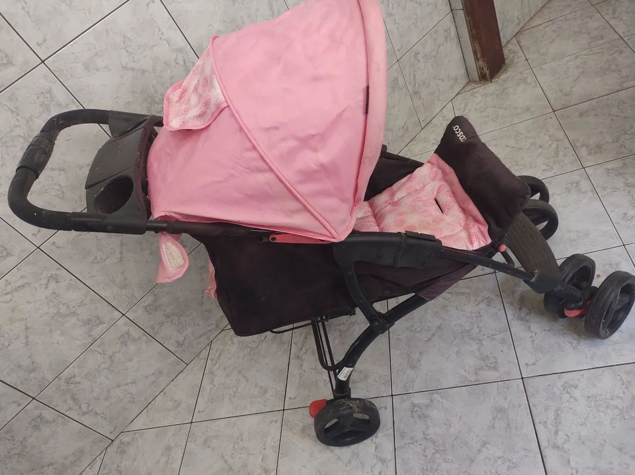 Carrinho de bebê Cosco + bebê conforto - Foto 3
