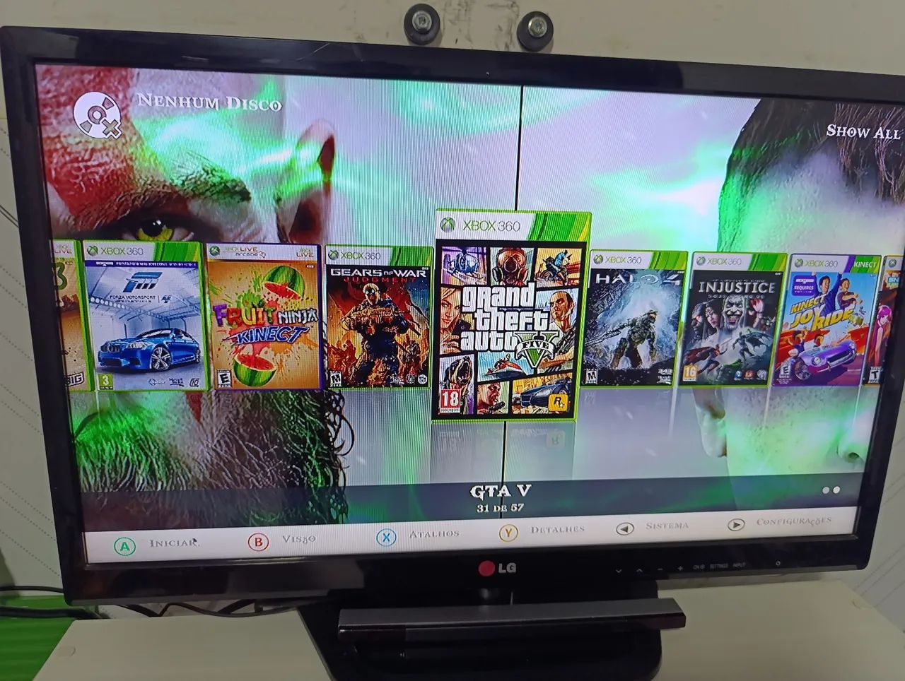 Xbox 360 com Kinect e controle vários jogos  - Foto 3