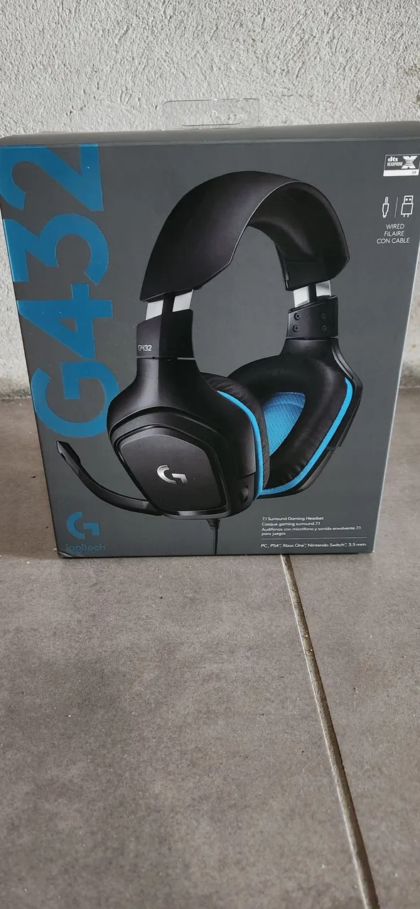 Headset Gamer Logitech G432 - Novo na Caixa
