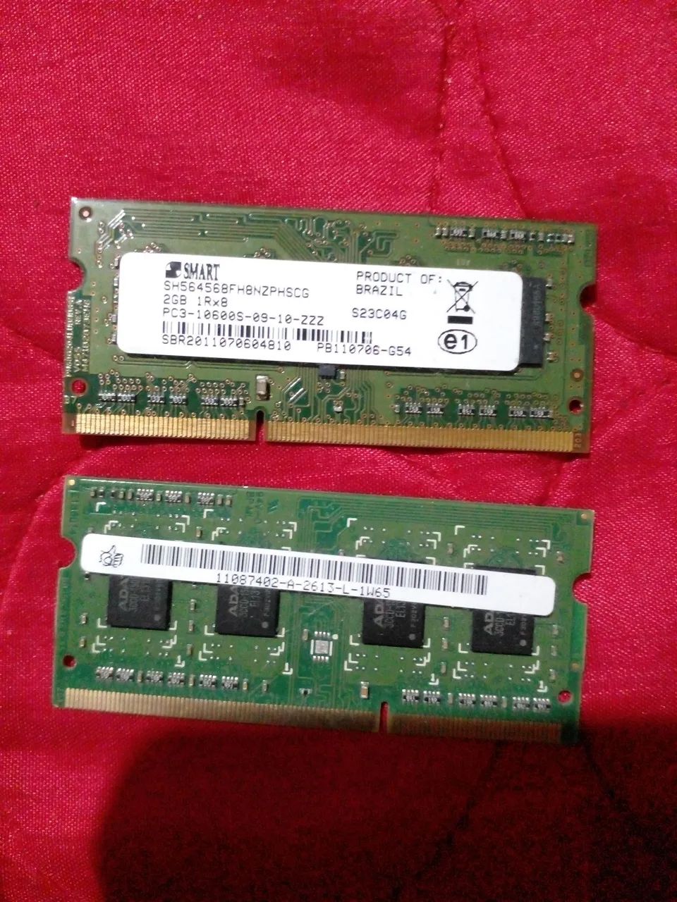 Memória RAM notebook 4GB DDR3 PC3-10600S = 2x2gb - Foto 3