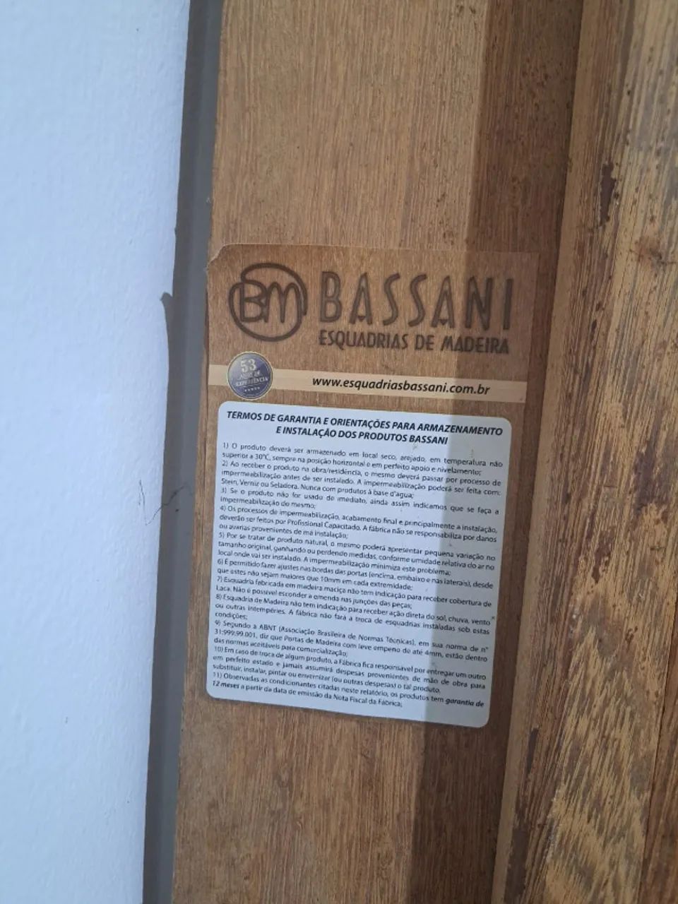 Porta Pampulha Ferro e Madeira Maciça + guarnição - Foto 2