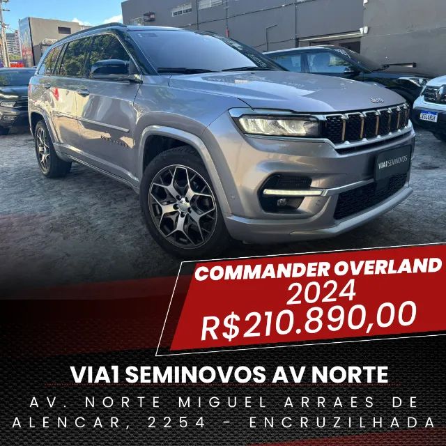 Commander Overland 1.3 T270 Turbo Flex At 2024 - Com Vistoria Cautelar Aprovada!! 