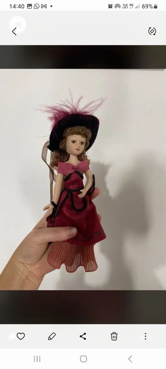Kit 4 Bonecas de porcelana - Coleção - Foto 4