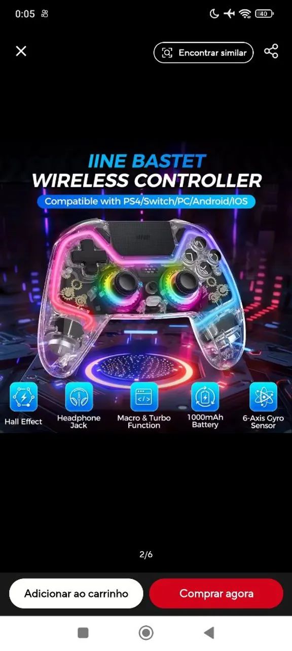 controle Bastet ps4/switch/pc - Foto 4