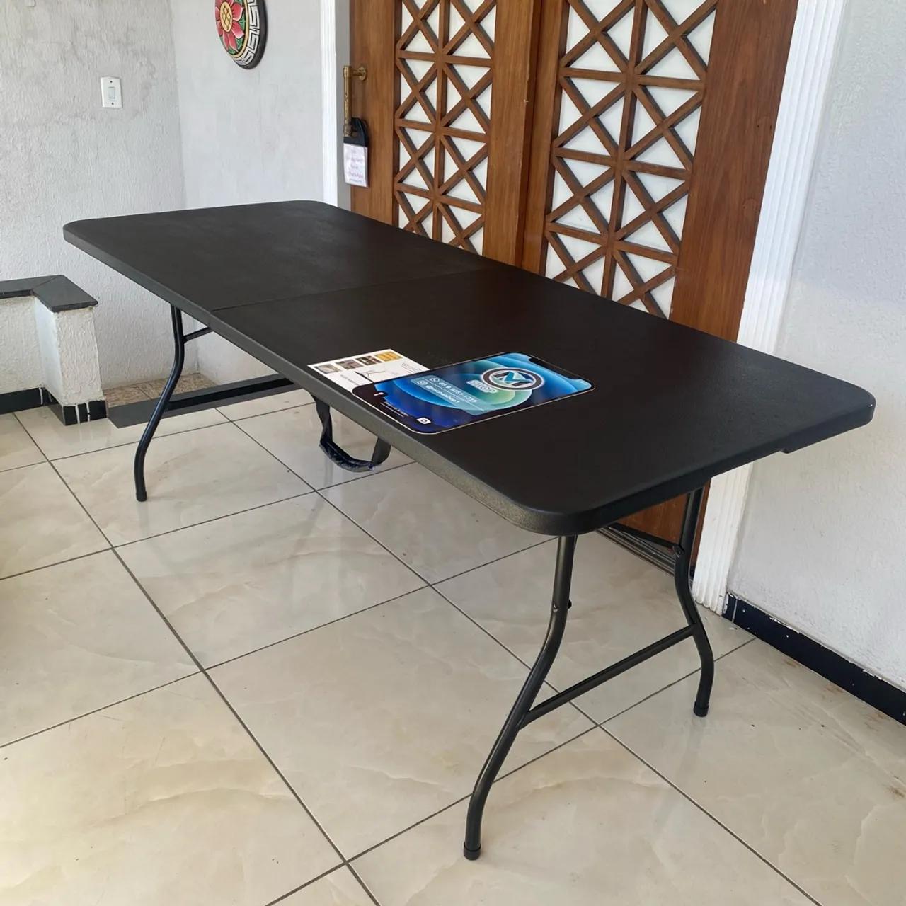 Mesa portátil dobrável COR PRETA nova promoção