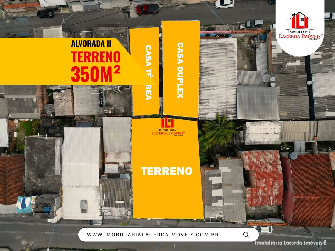 2 Terrenos no Alvorada 2 medindo um total de 350m²