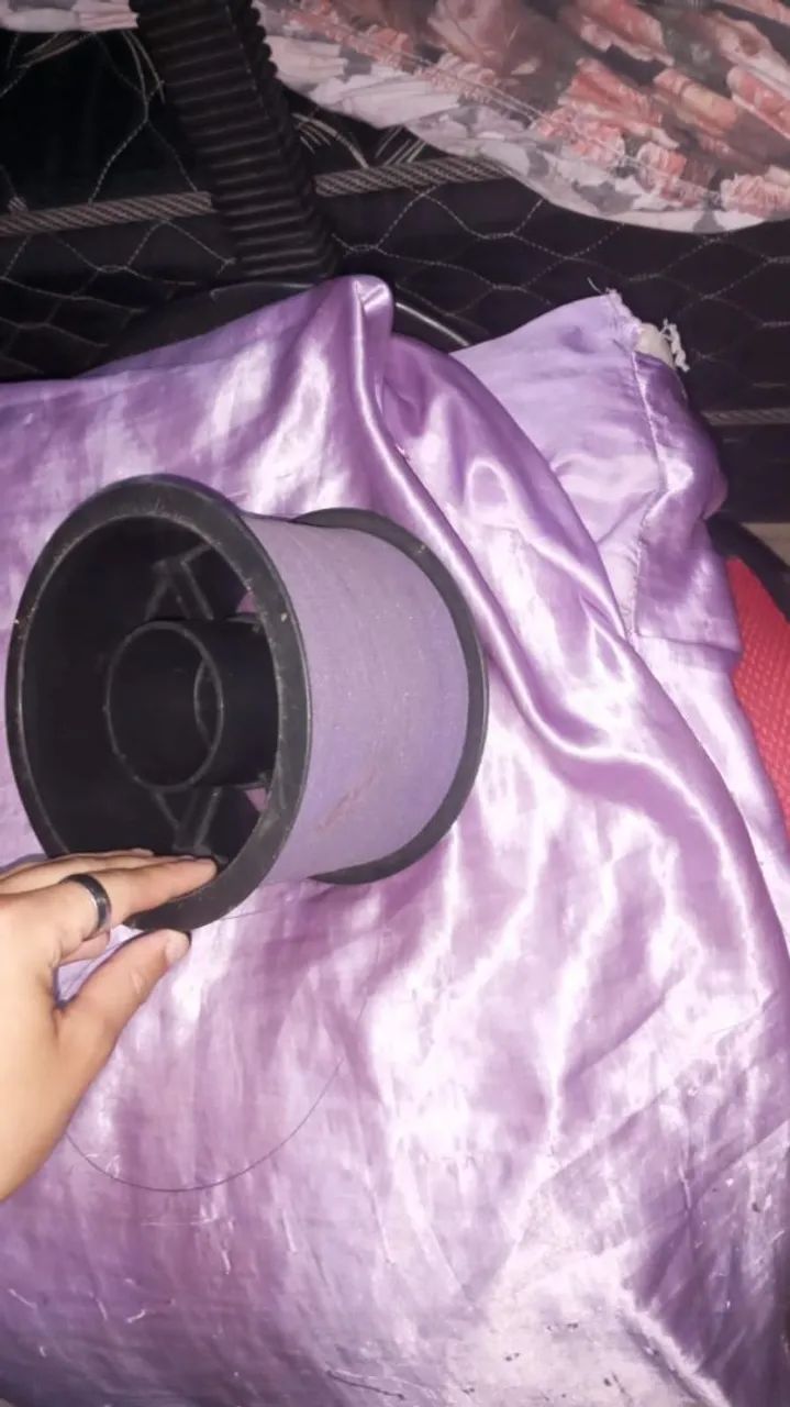 vendo carretilha grande e roca de cerol usada  