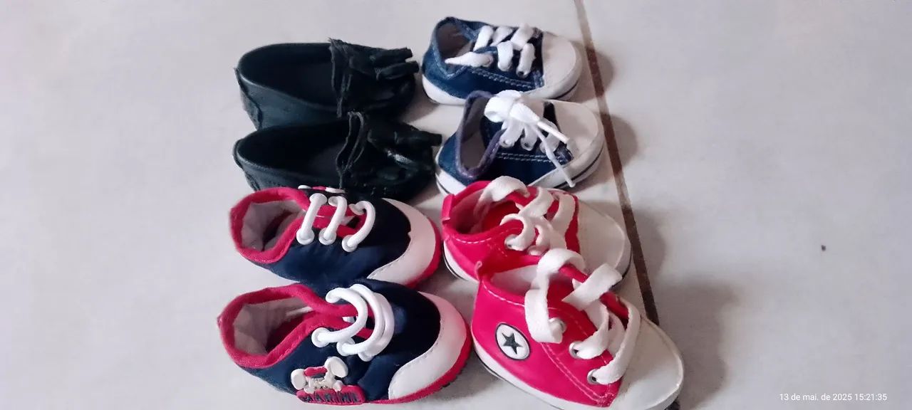 Sapatos para Bebê - Pacote com 5 pares