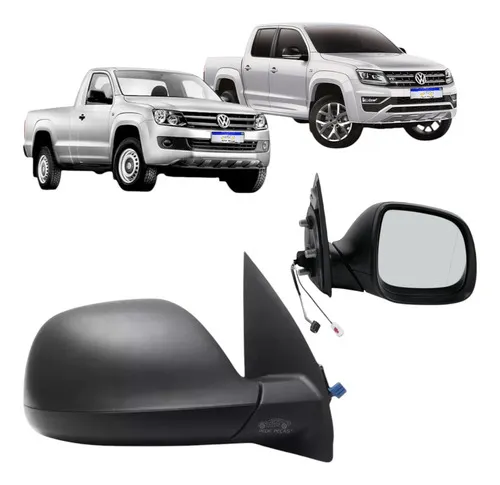 Retrovisor Volkswagen Amarok Preto 2010 A 2024 Elétrico Ld