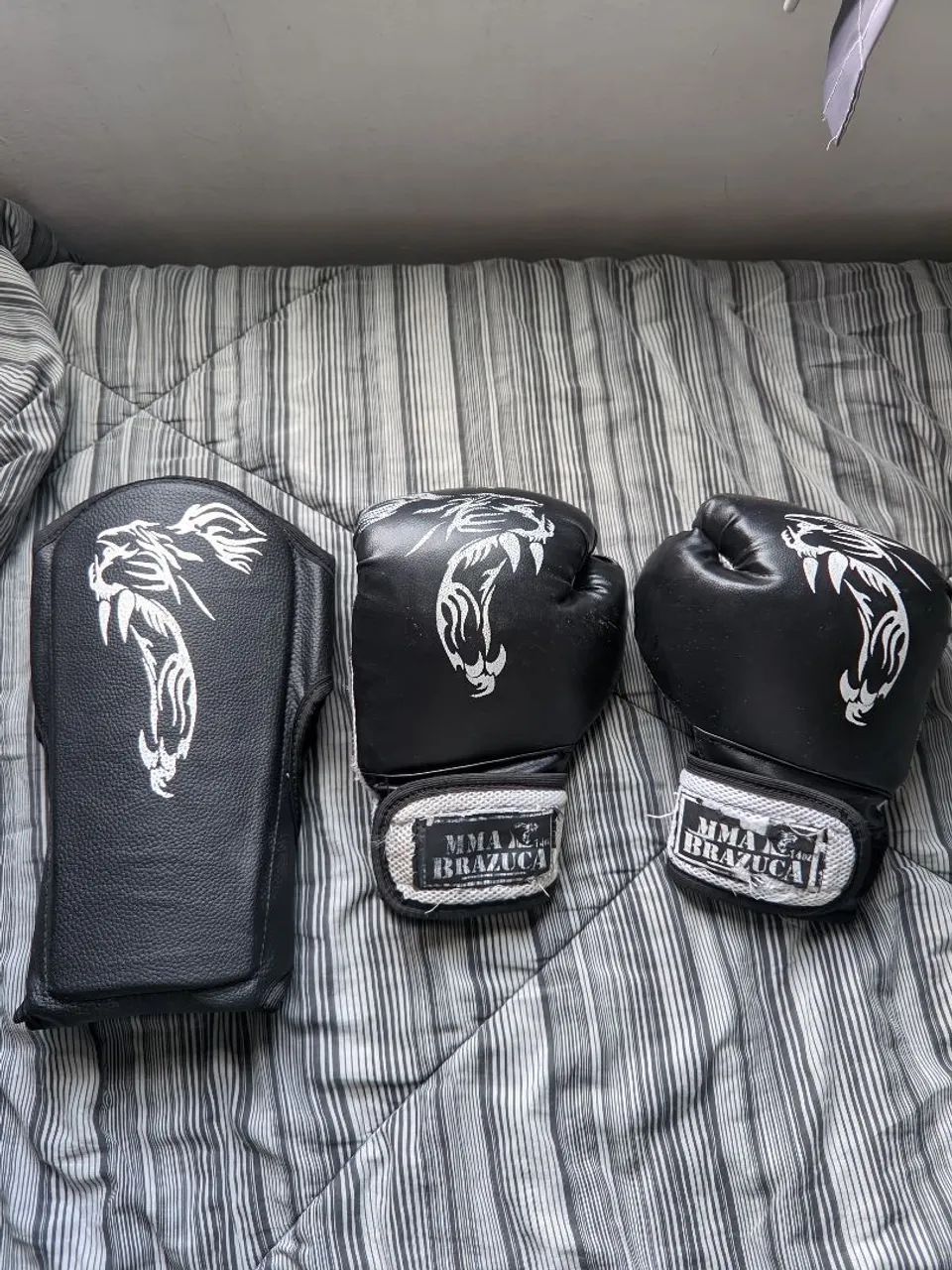 Kit Luvas e Caneleira de Boxe/Muay Thai - Foto 4