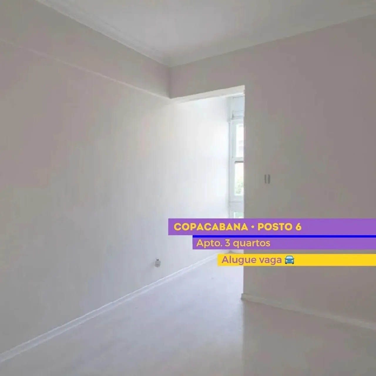 Copacabana 3qtos 78 m2 posto 6 reformado e vaga para aluguel