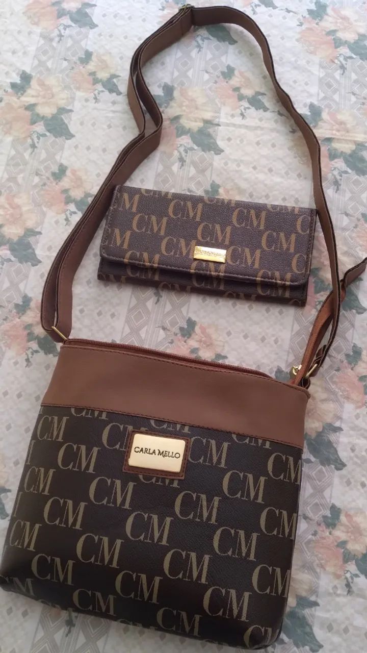 Bolsa transversal + Carteira Carla Melo