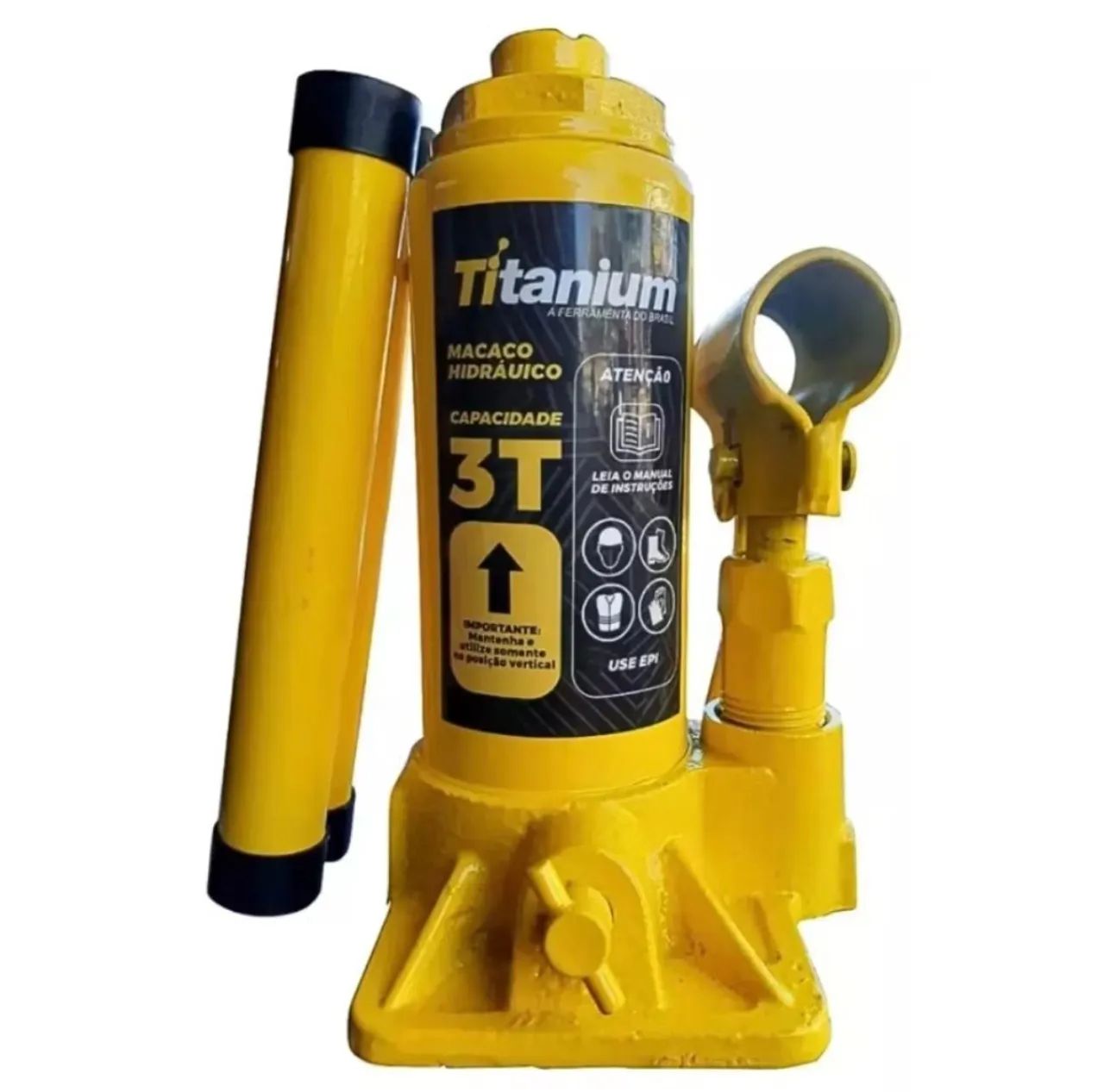 MACACO HIDRAULICO TIPO GARRAFA 3 TONELADA TITANIUM - Foto 2